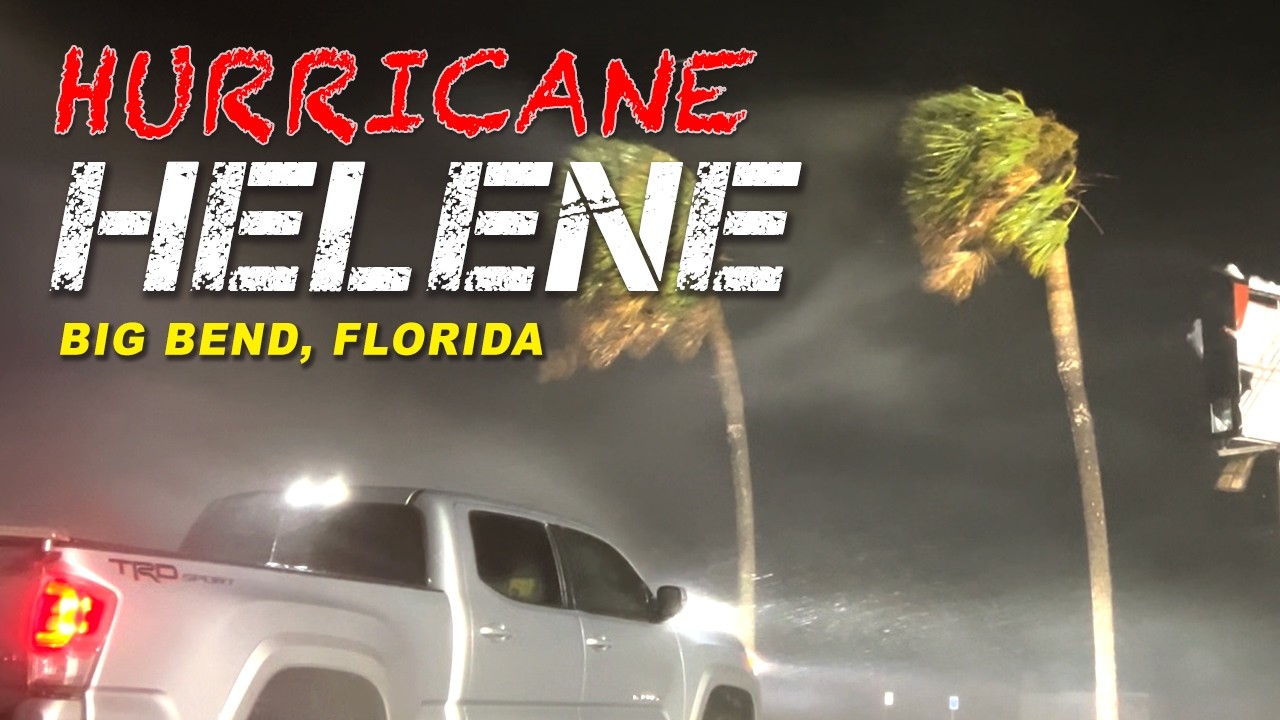 Hurricane Helene Perry, Florida - September 26, 2024 - Powerful Category 4 with 140mph winds