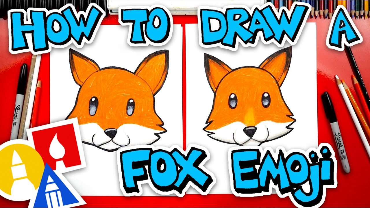 How To Draw Fox Emoji Face
