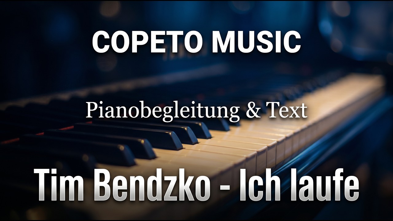 Tim Bendzko - Ich laufe - Pianobegleitung - copetoMusicR