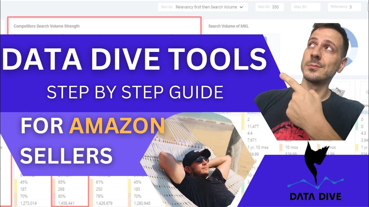 TUTORIAL How to Use Data Dive Tools: Amazon Product Listing Keyword Research, Competitors, SEO