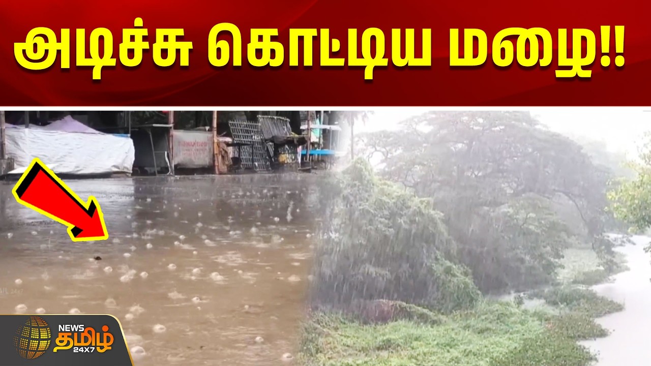 அடிச்சு கொட்டிய மழை!! | Tiruvarur Rain | Heavy Rain | TN Rain Update | Tamil News