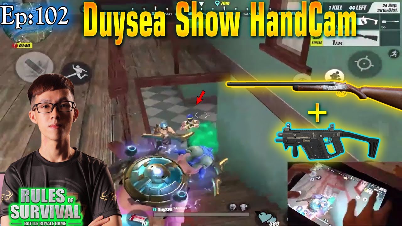 1vs5!!Duysea Gaming Show Handcam,Ros Random Kill,Rules of Survival,Duysea,Loki,Morad|| EP:101