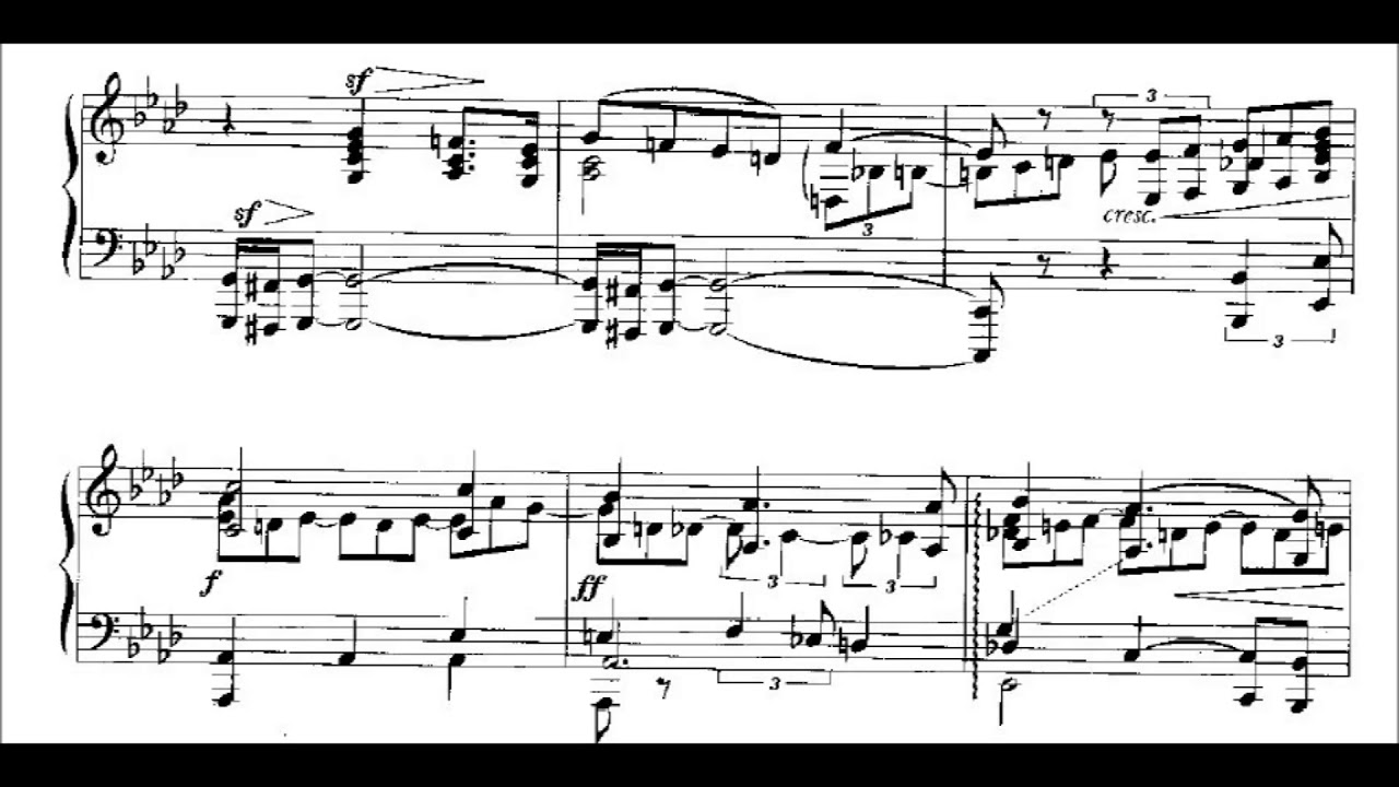 Ottorino Respighi  - Piano sonata in F minor (1897) [Score]