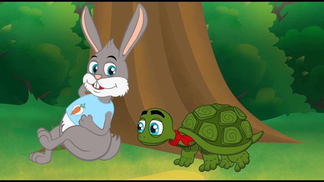 A Lebre e a Tartaruga (O Coelho e a Tartaruga)  Fabula | Desenho animado infantil