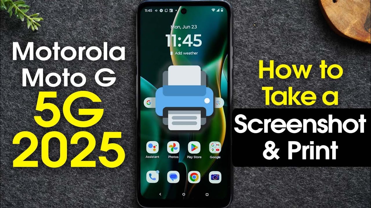 How to Take a Screenshot and Print on Moto G 5G 2025