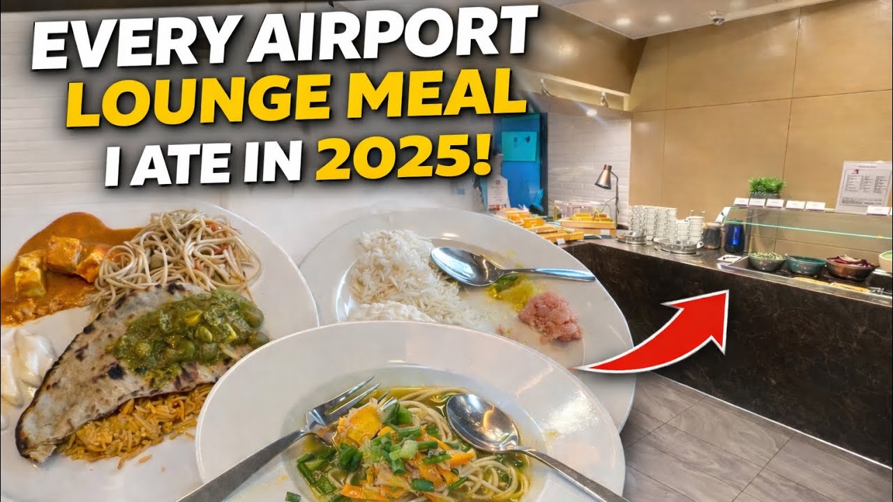 Every Airport Lounge Meal I Ate in 2025 | Best & Worst!