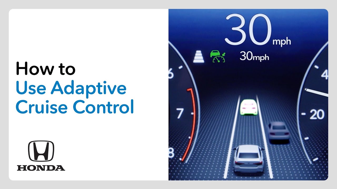 How to Use Adaptive Cruise Control (ACC) with Low-Speed Follow