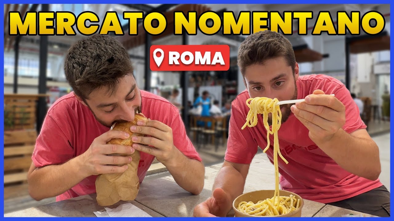 MANGIO nel MERCATO NOMENTANO di ROMA | PRATTQUELLO