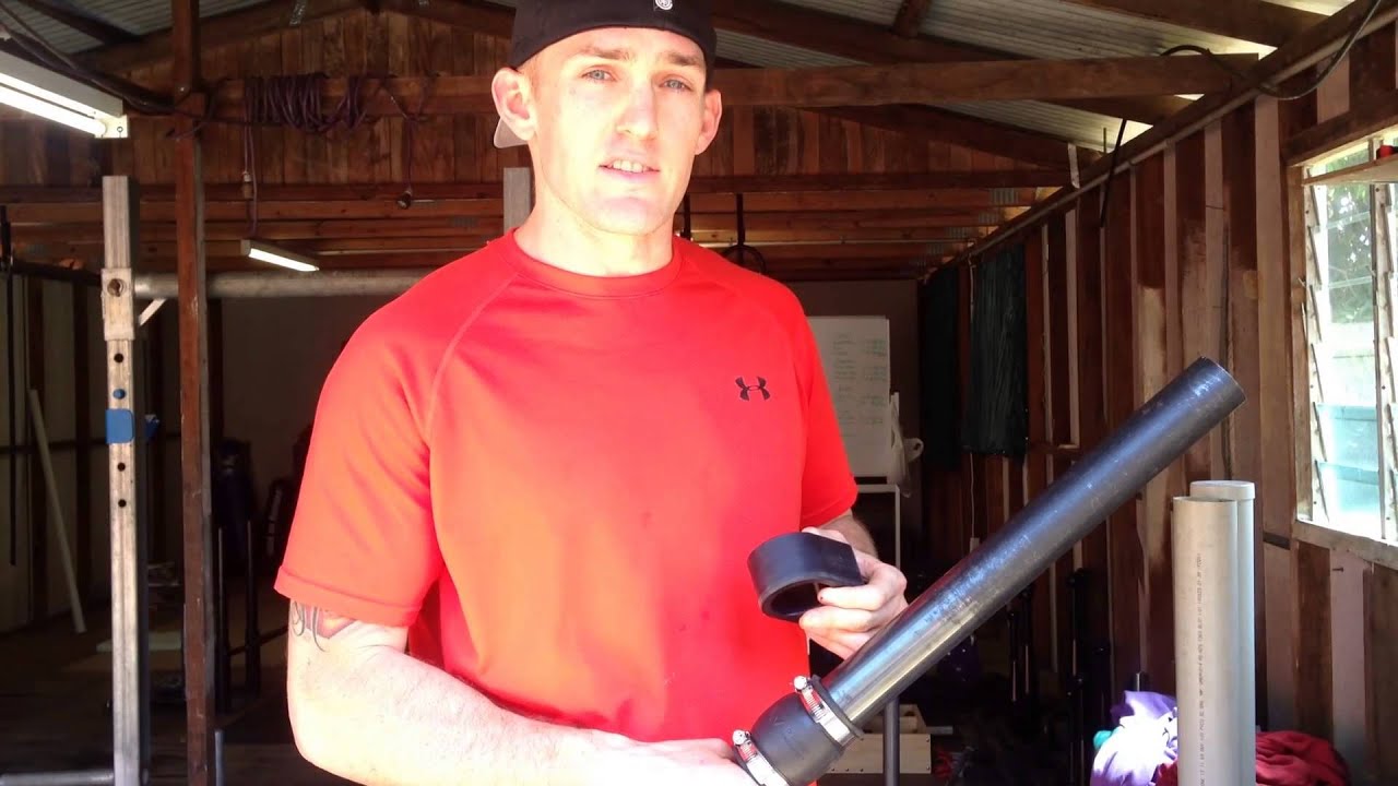 How to make a thick pipe barbell