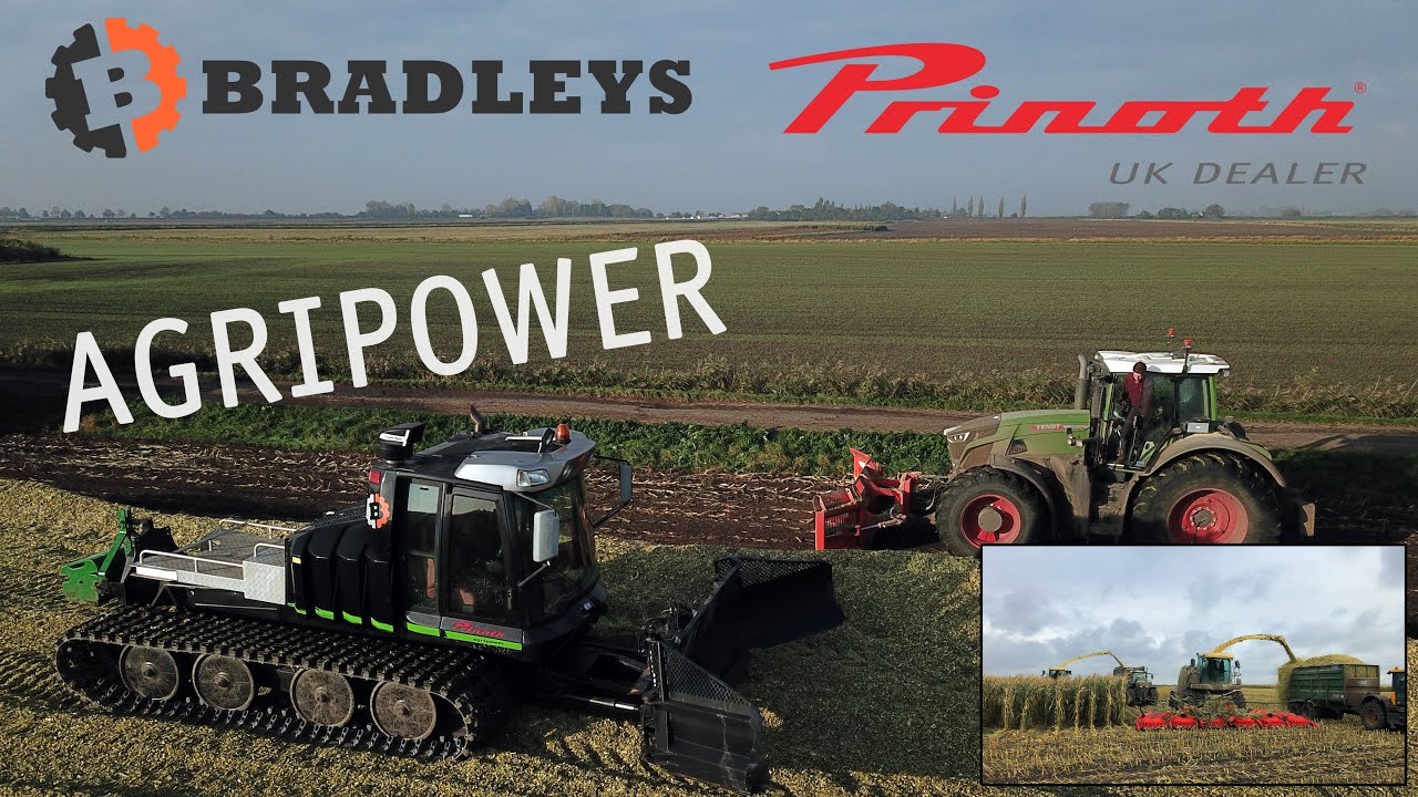 BRADLEYS - Prinoth Leitner LH500 Agripower Demo machine Maize harvest BioMass production 2021 UK