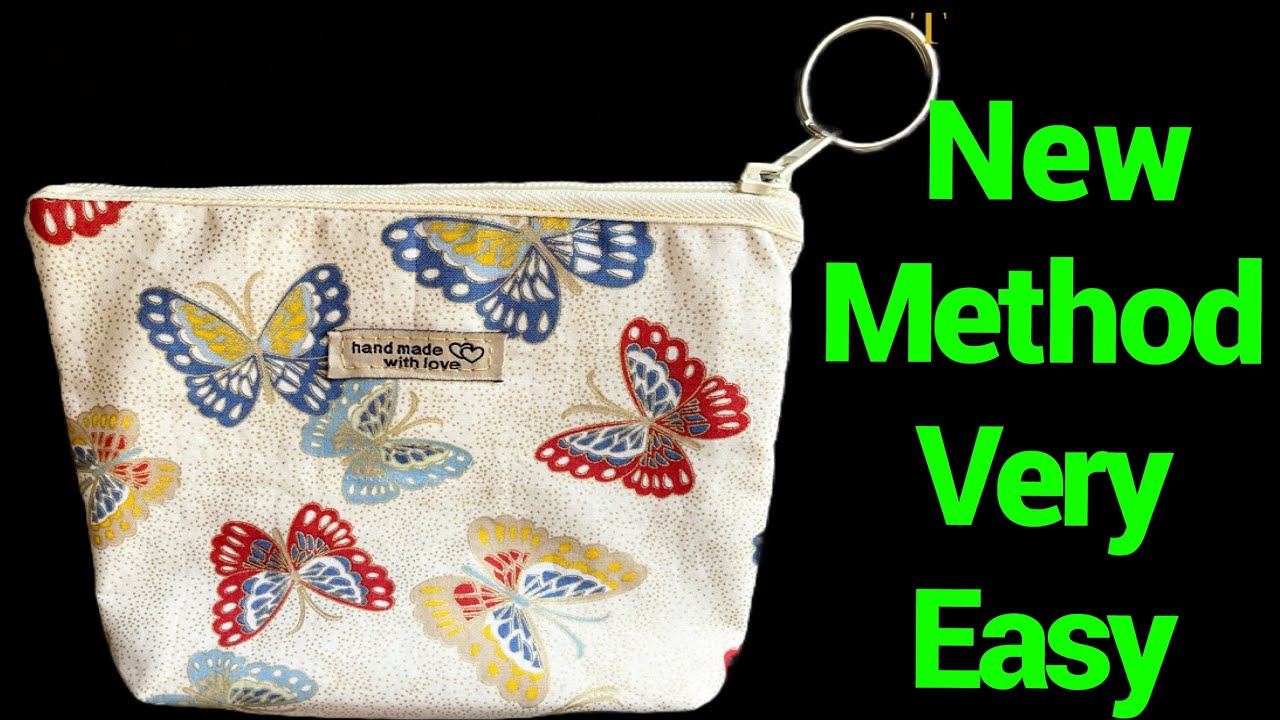 How To Sew Zipper Pouch With New Easy DIY Method/Beginners Friendly Sewing Tutorial @TheTwinsDay