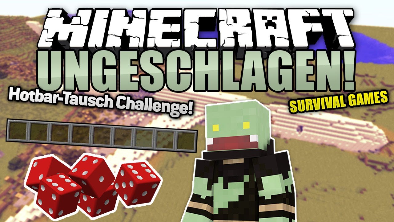 Hotbar-Tausch Challenge! - Minecraft UNGESCHLAGEN #64 Survival Games | ungespielt