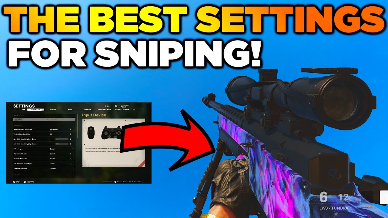 The BEST Settings for Sniping on Black Ops Cold War!