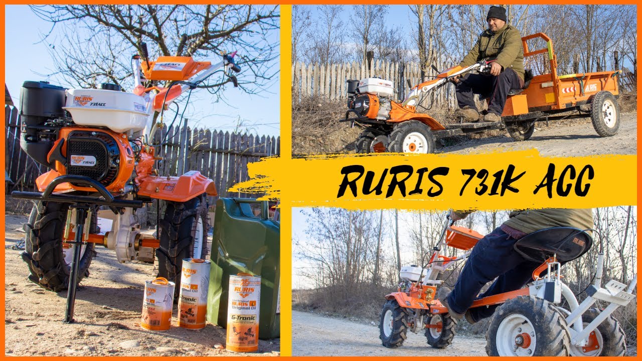 Schimb ulei la motosapa RURIS 731k acc, sfaturi utile + Remorca RURIS 750 Kg și căruciorul 99