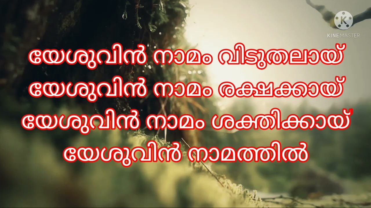 നീങ്ങിപ്പോയ് എന്റെ ഭാരങ്ങൾ... Christian devotional song with lyrics.