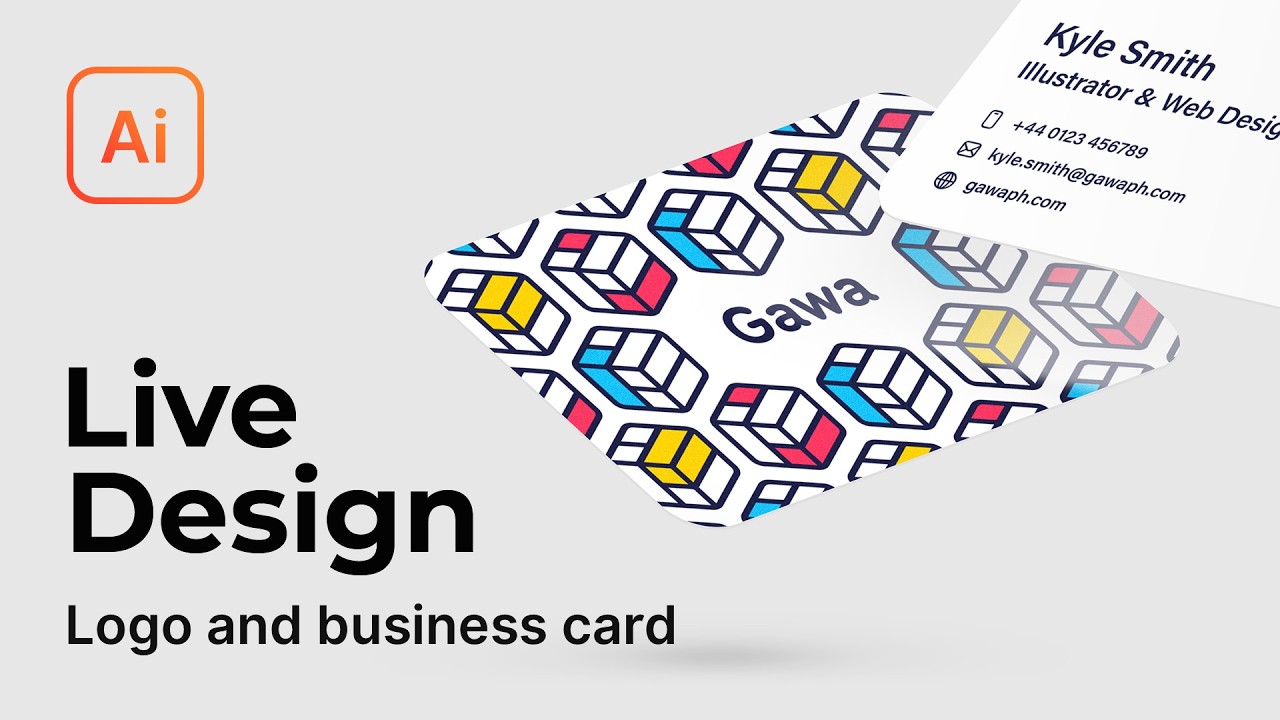 Logo and business card design in Illustrator