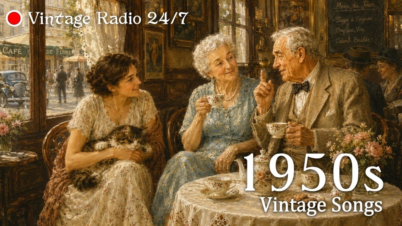 1950s Vintage Songs { LIVE 24/7 } | A Place to Return Every Day | Timeless Vintage Songs & Memories.