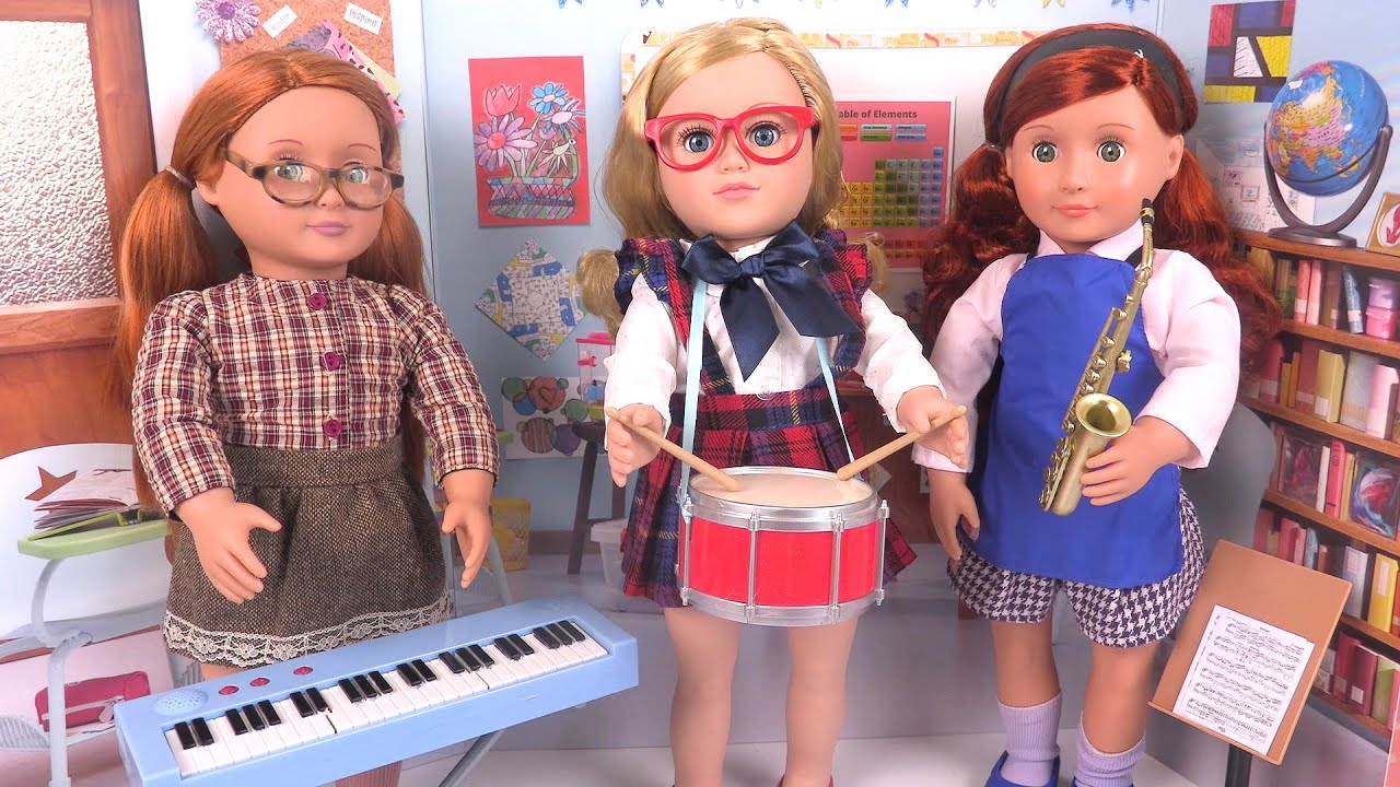 Poupées Our Generation Orchestre Scolaire Instruments Musique