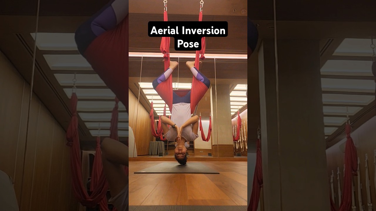Aerial Inversion | Spinal Decompression #aerial #aerialyoga #yoga #inversion #motivation #fun #om