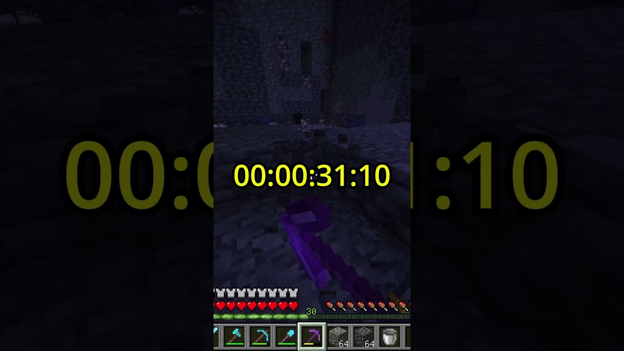Kopię codziennie przez minute dop&oacute;ki nie dokopię się do bedrocka Dzień 73 #minecraft #gaming