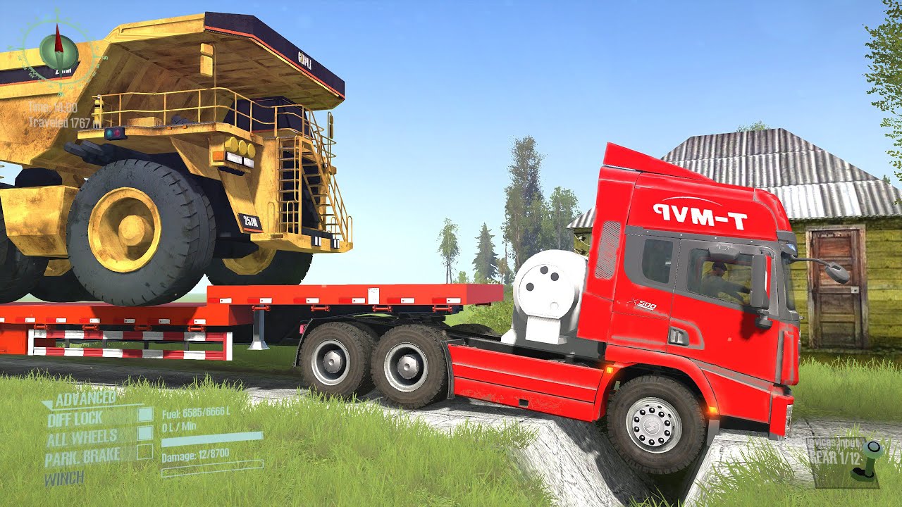 Spintires: Mudrunner Tractor Gameplay | Simulation Game | Game Daily18 #mudrunner #spintires
