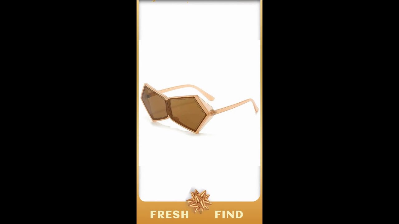 2024 New Fashion Vintage Punk One Piece Sunglasses Women Oversized One Piece Sun Glasses Female G...