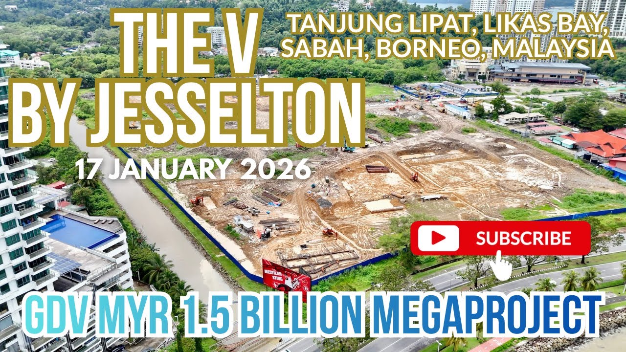 The V by Jesselton | Four 41-Storey Towers | 17 Jan 2026 | Tg Lipat, Likas Bay, Kota Kinabalu, Sabah