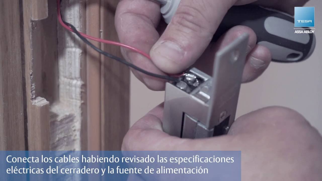 Instalación de cerradero eléctrico de embutir - TESA ASSA ABLOY