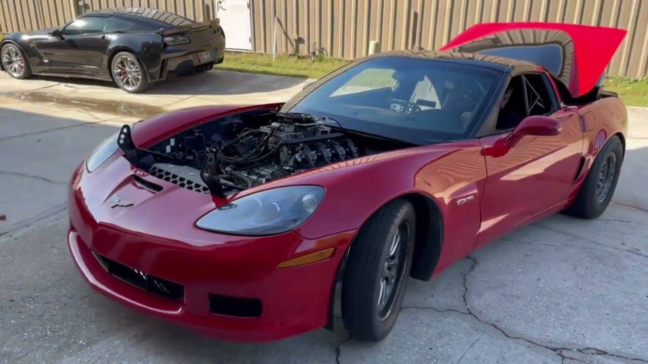 Nitrous Powered C6 Z06 Tearing Up The Dyno - 400 CID, Powerglide with 2 Step
