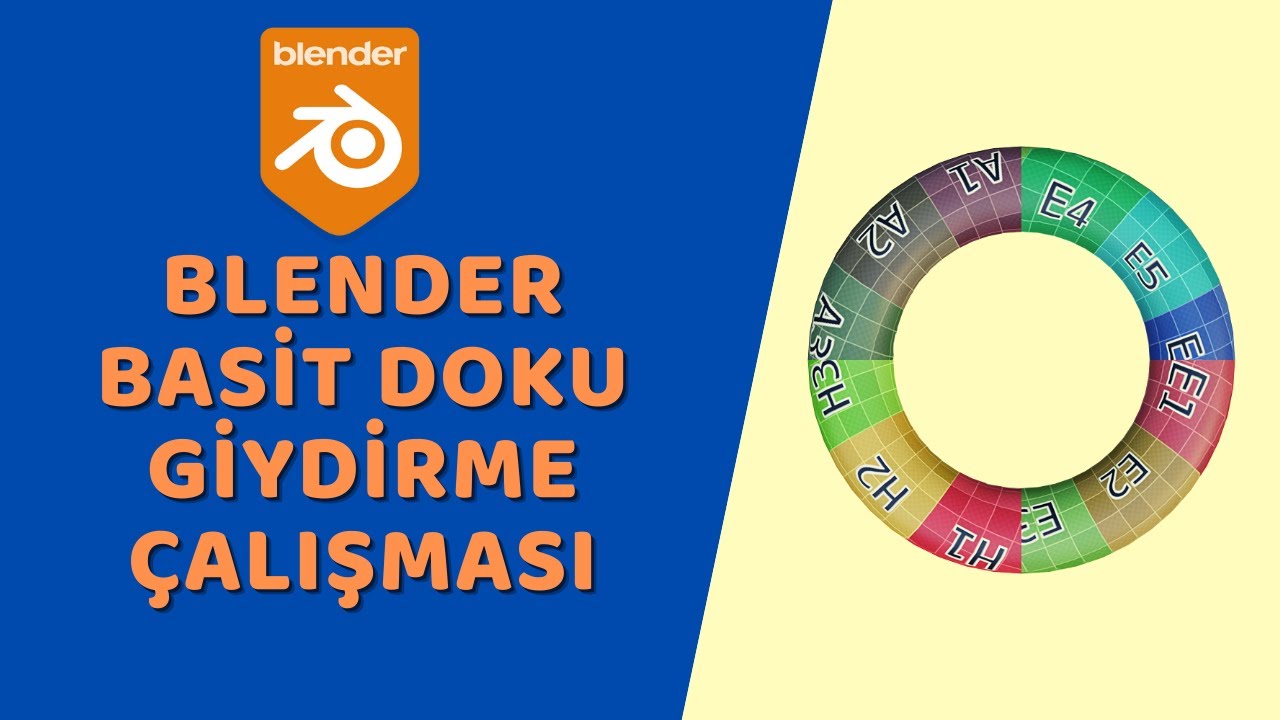 Blender - Basit Doku Giydirme Çalışması (UV Unwrapping)