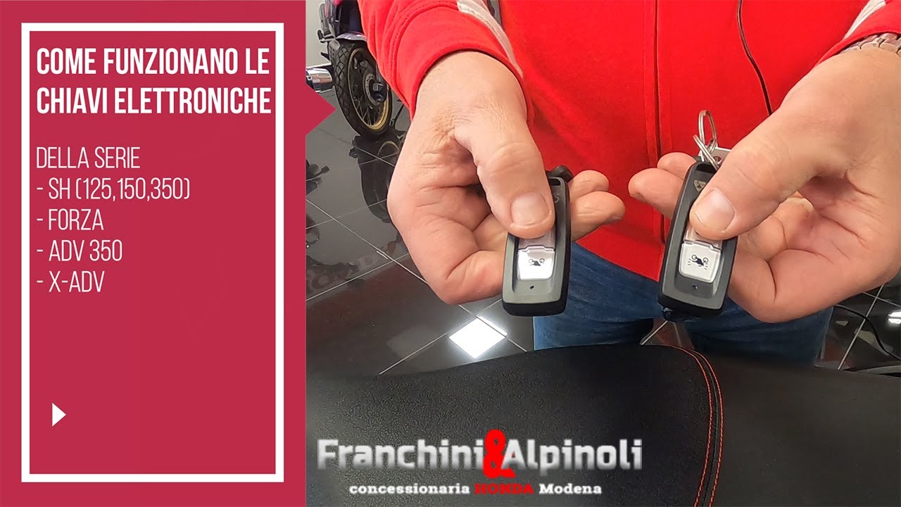 Chiavi elettroniche  Honda SH 125 - SH 150 - SH 350 - ADV 350 - Forza 350