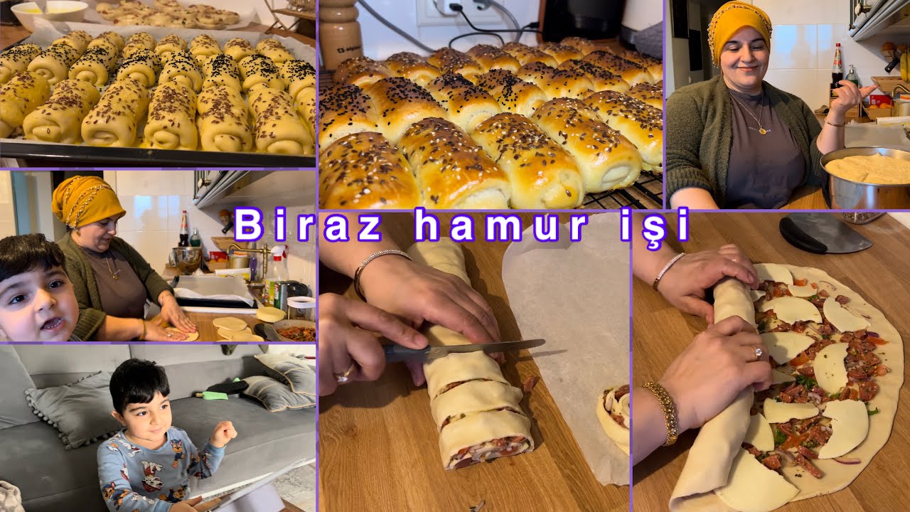 Baba oğuldan bi rahat yok😂biraz poğaça yaptık/iş biter eşimin sohbeti bitmez/hayatın içinden işte❤️