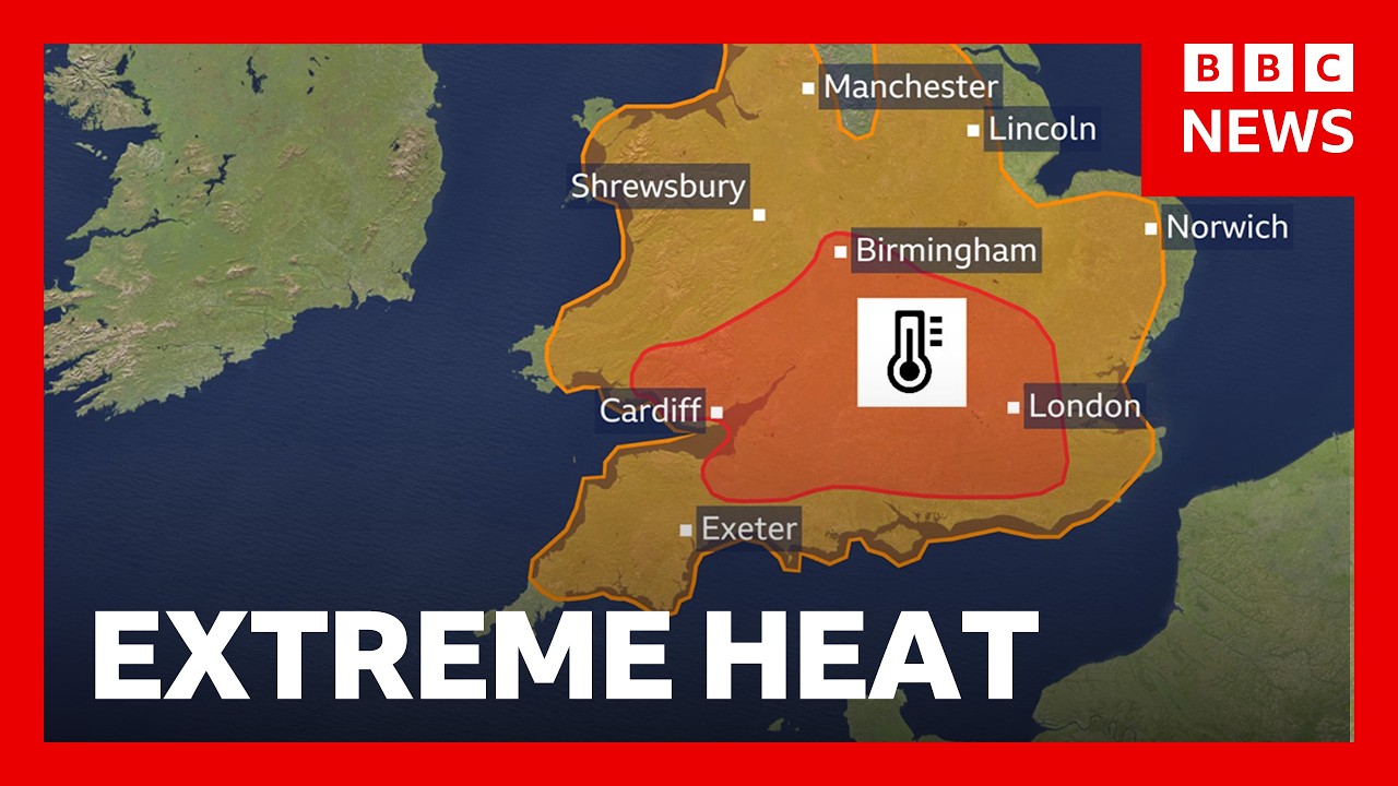 What is a red heat warning and where will it hit in the UK? | BBC News