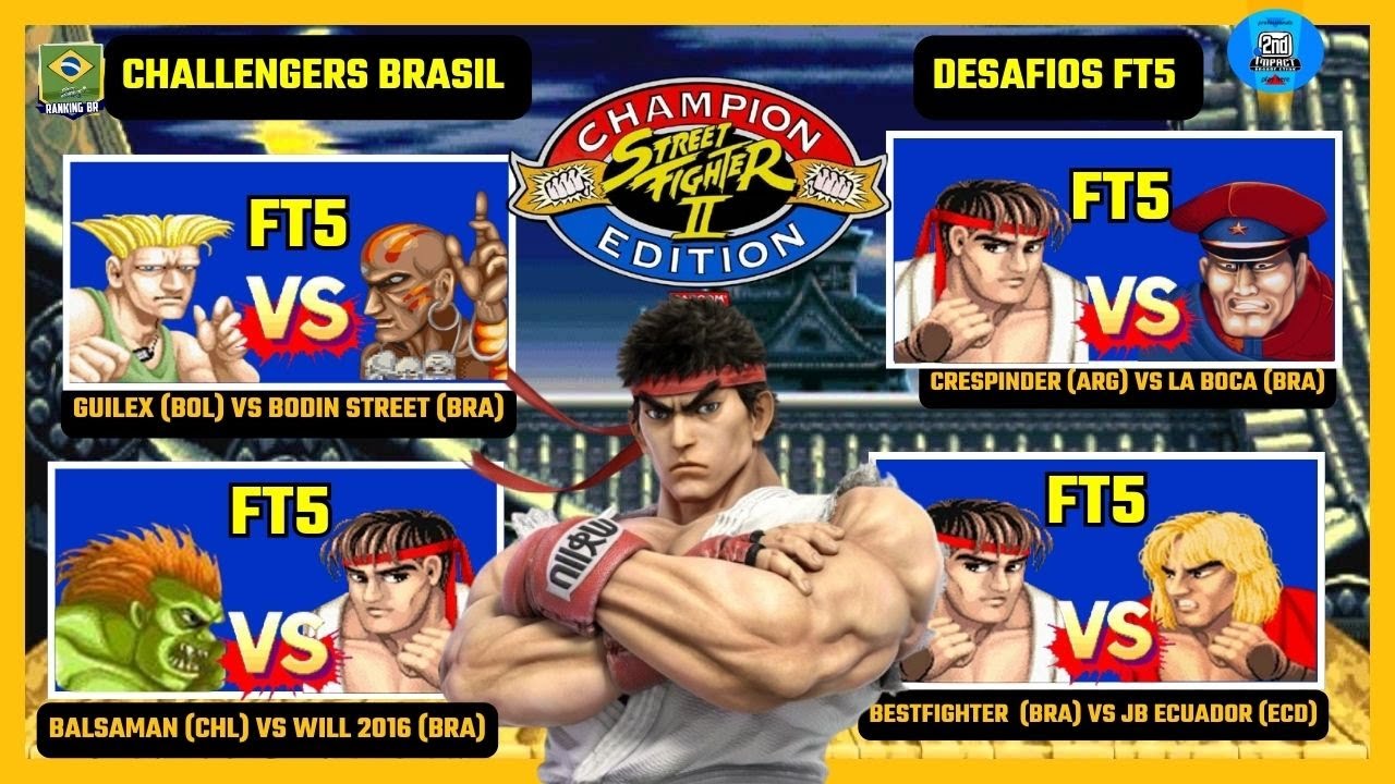 PLAYERS DO BRASIL VS OUTROS PLAYERS SULAMERICANOS - STREET FIGHTER 2 CHAMPION EDITION