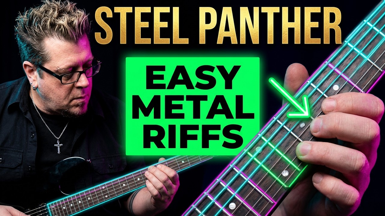 STEEL PANTHER - Death To All But Metal - Guitar Lesson by Mike Gross - How to play - Tutorial