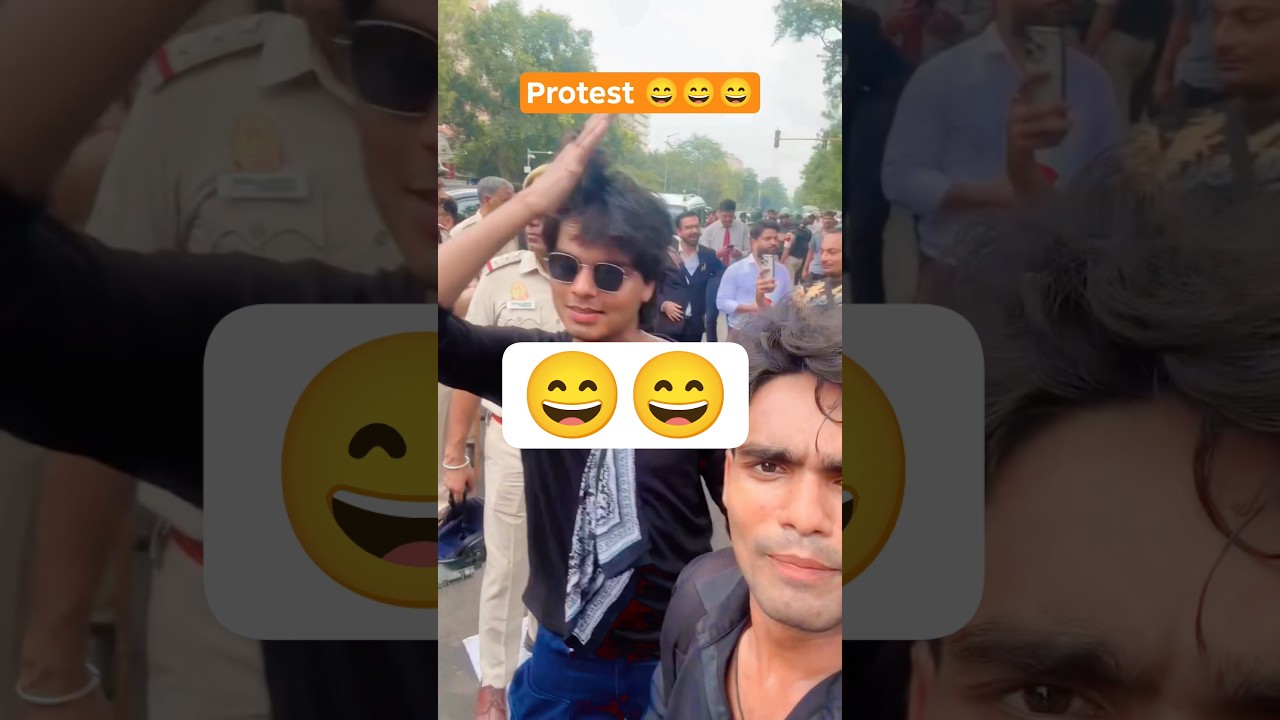 Gen z funny🤣 protest|Cjp protest delhi#viral video jantar mantar#funny#protest#cjp#genz#bihar#khan