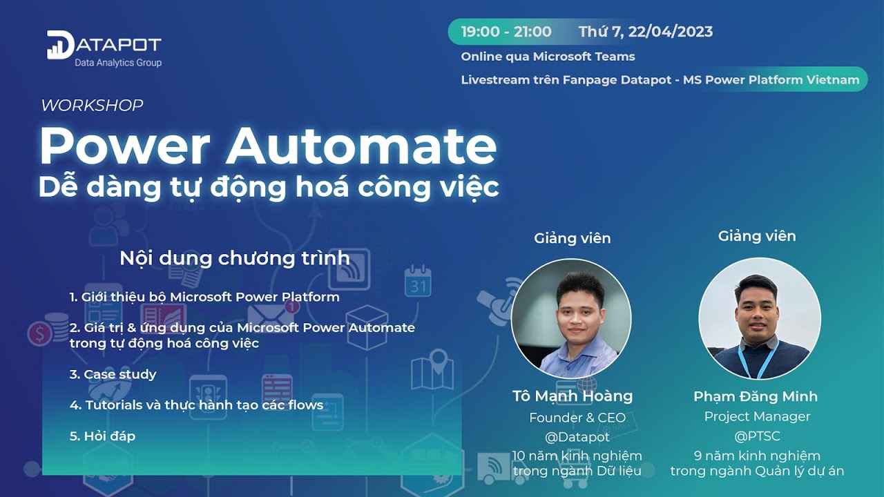Workshop | Power Automate - Dễ dàng tự động hóa công việc