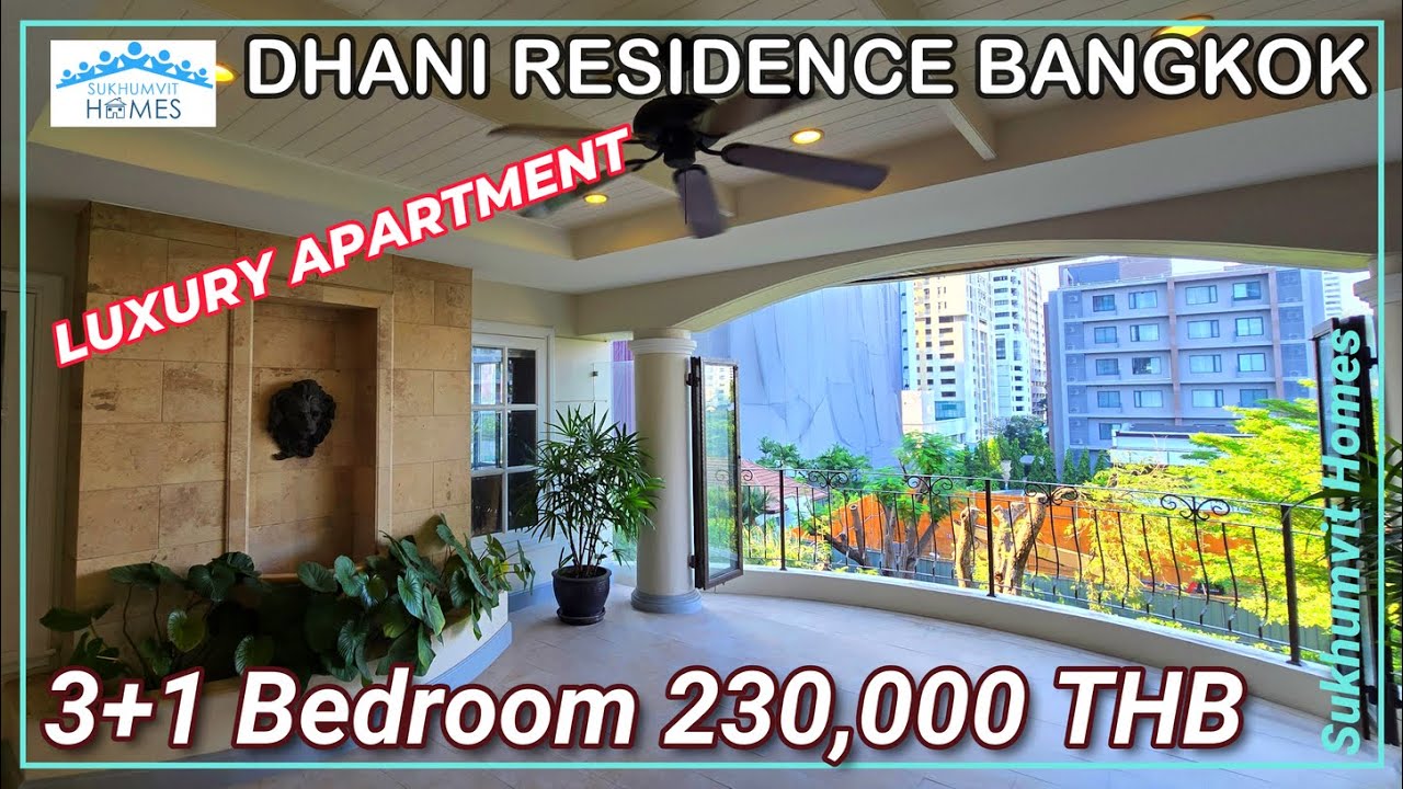 Luxury One Floor Apartment For Rent Bangkok Dhani Residence 230,000 THB Monthly