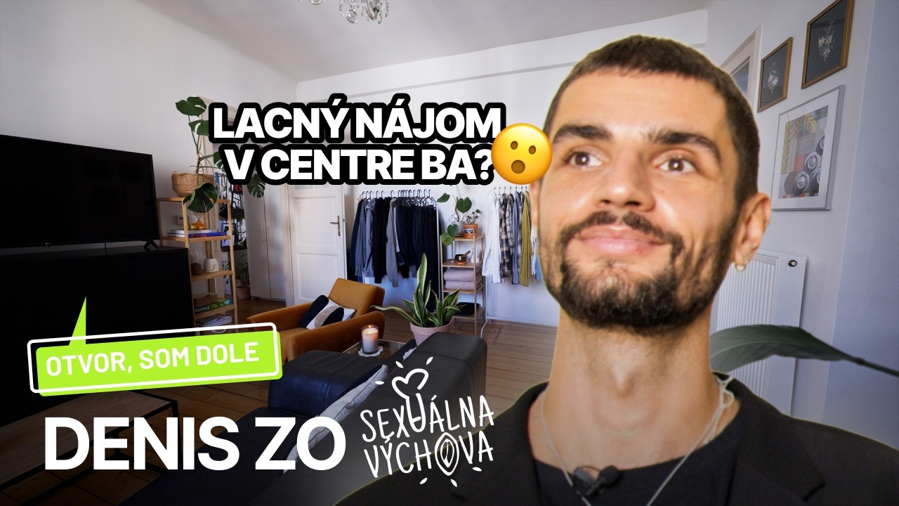 Takto lacný byt v centre Bratislavy?🤯 Tu býva Denis Kendy zo Sexuálnej výchovy (Otvor, som dole)