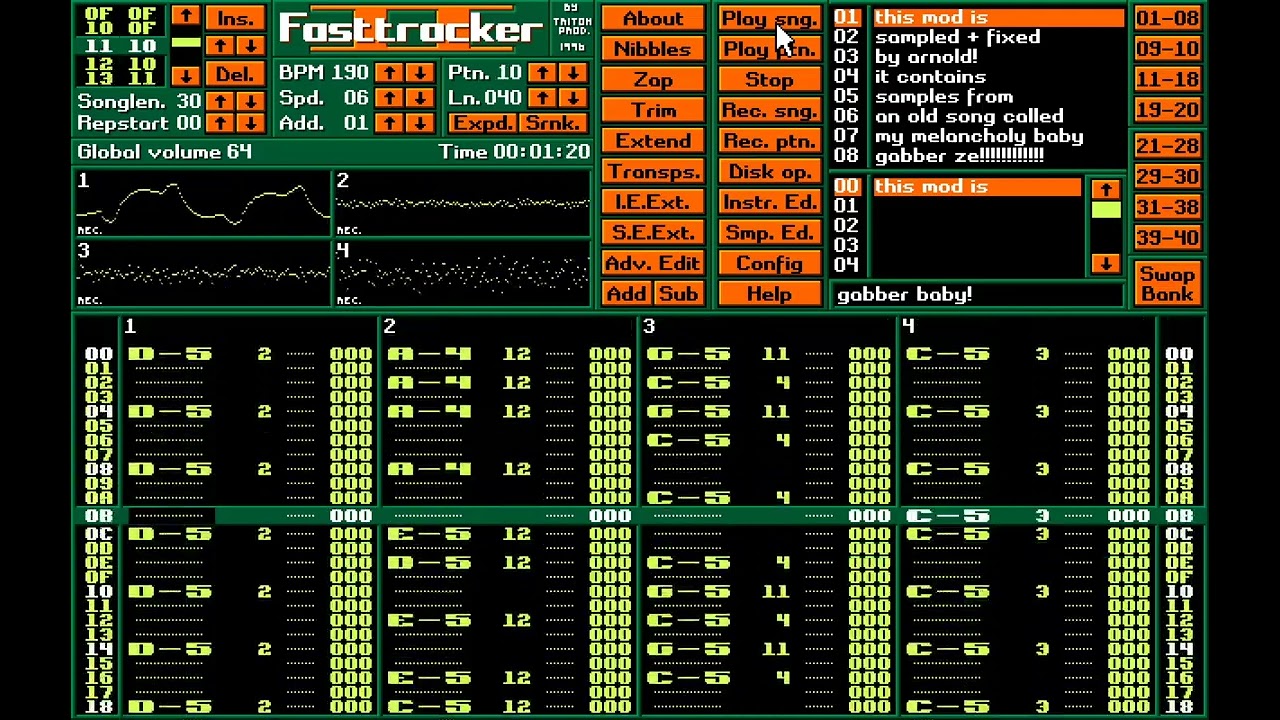 Gabber Baby! --- Amiga/PC Mod Xm IT