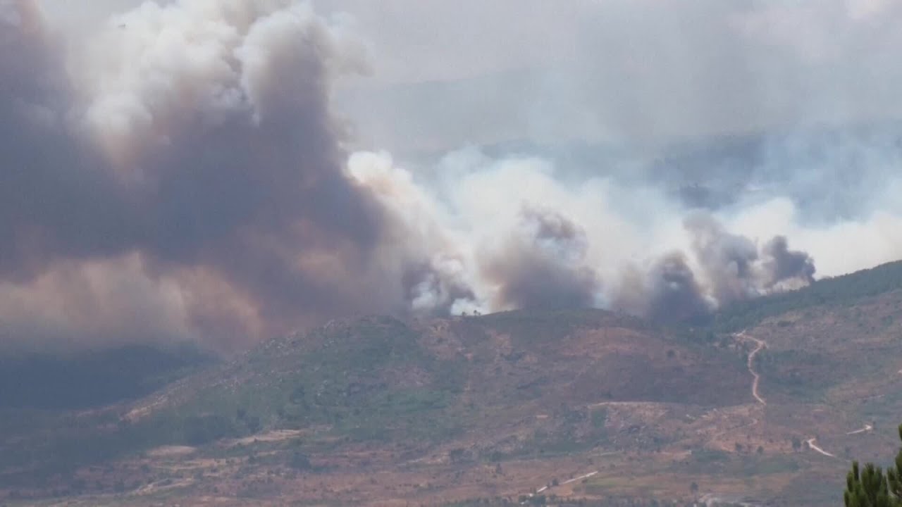Dramatic footage shows devastation caused by Spain wildfires