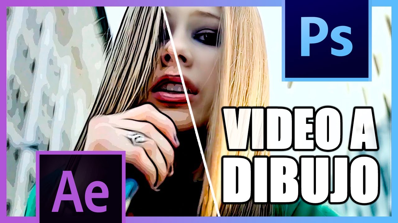 convertir VIDEO en DIBUJO en After Effects utilizando filtros de Photoshop