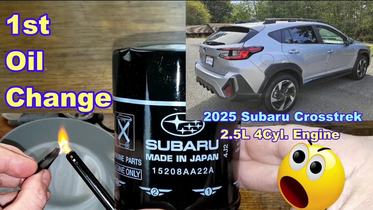 Масляный фильтр Subaru Factory Oil Filter Cut Open 15208AA22A / Subaru Crosstrek 2.5L Engine 2025...