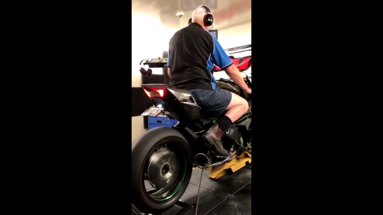 Vandemon Exhaust Dyno on H2   Stock ECU and Stock SC