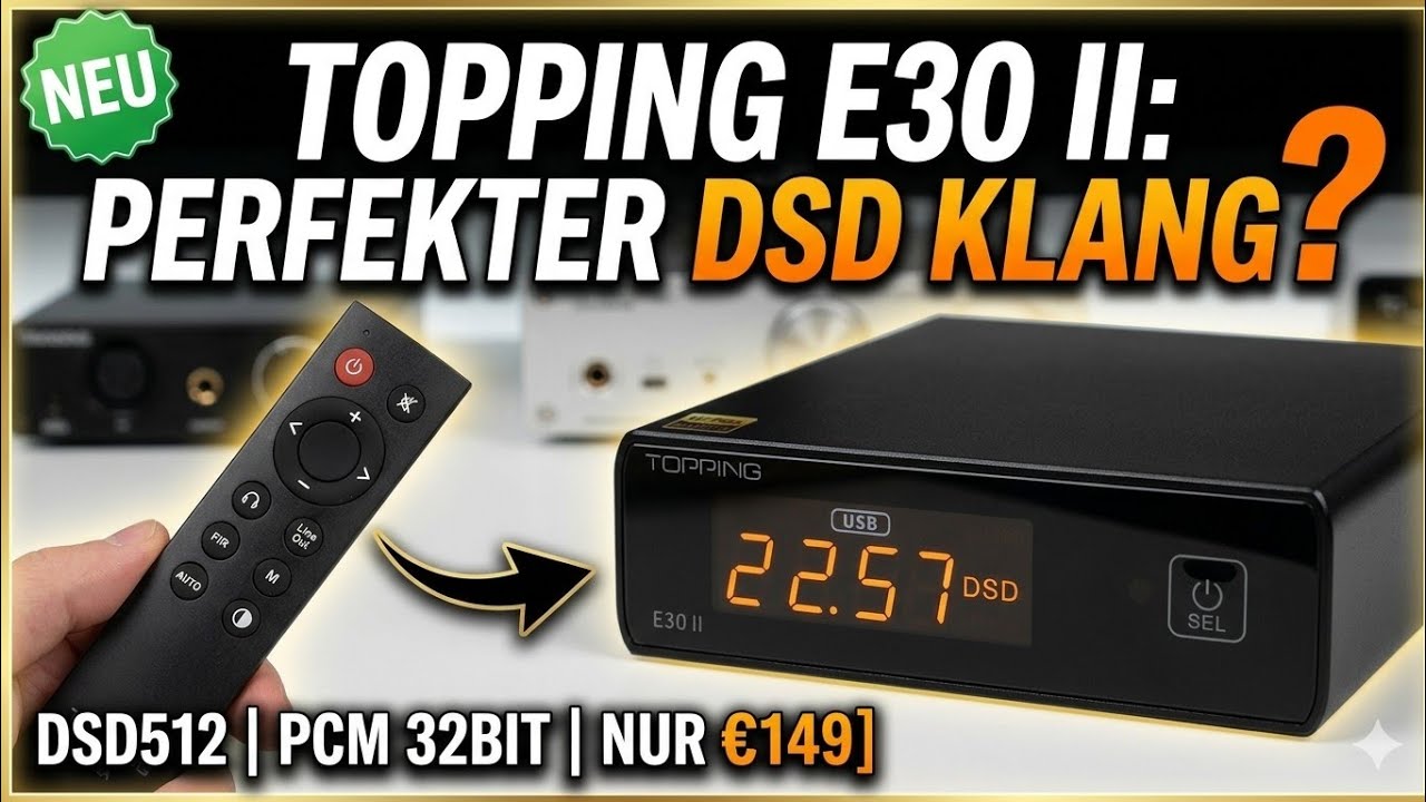 Topping E30 II im Test &ndash; Dual AK4493S DAC mit Preamp: sachlich, sauber, audiophile 