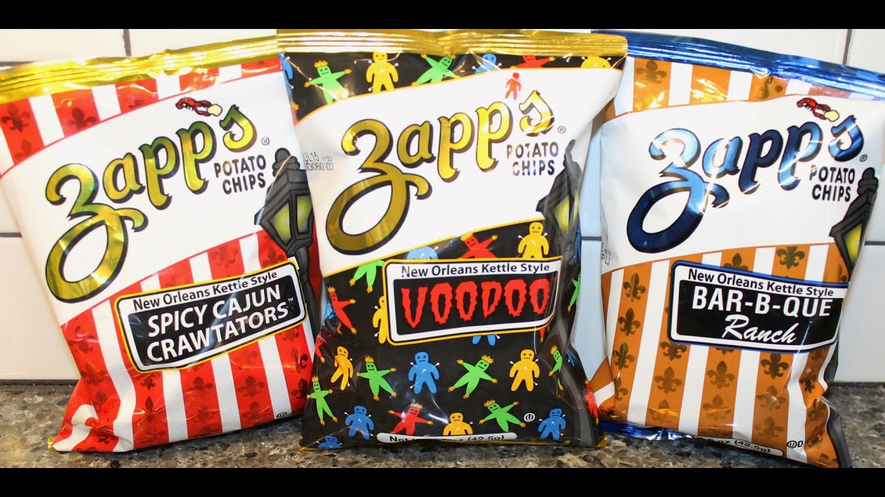 Zapp’s Potato Chips: Spicy Cajun Crawtators, Voodoo and Bar-B-Que Ranch Review