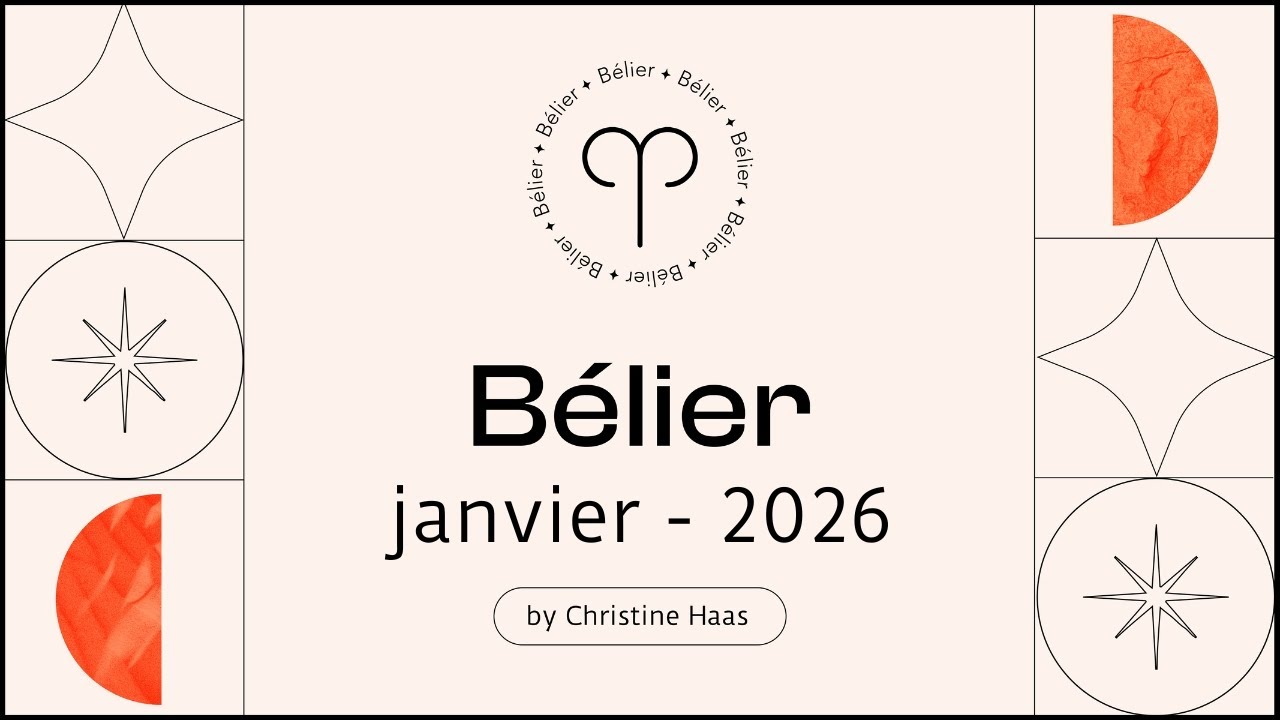 Horoscope B&eacute;lier ♈️ Janvier 2026 🗓️ par Christine Haas