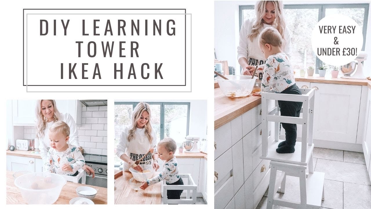 DIY Learning Tower | Ikea Hack | Bekvam & Oddvar Montessori Toddler Stool
