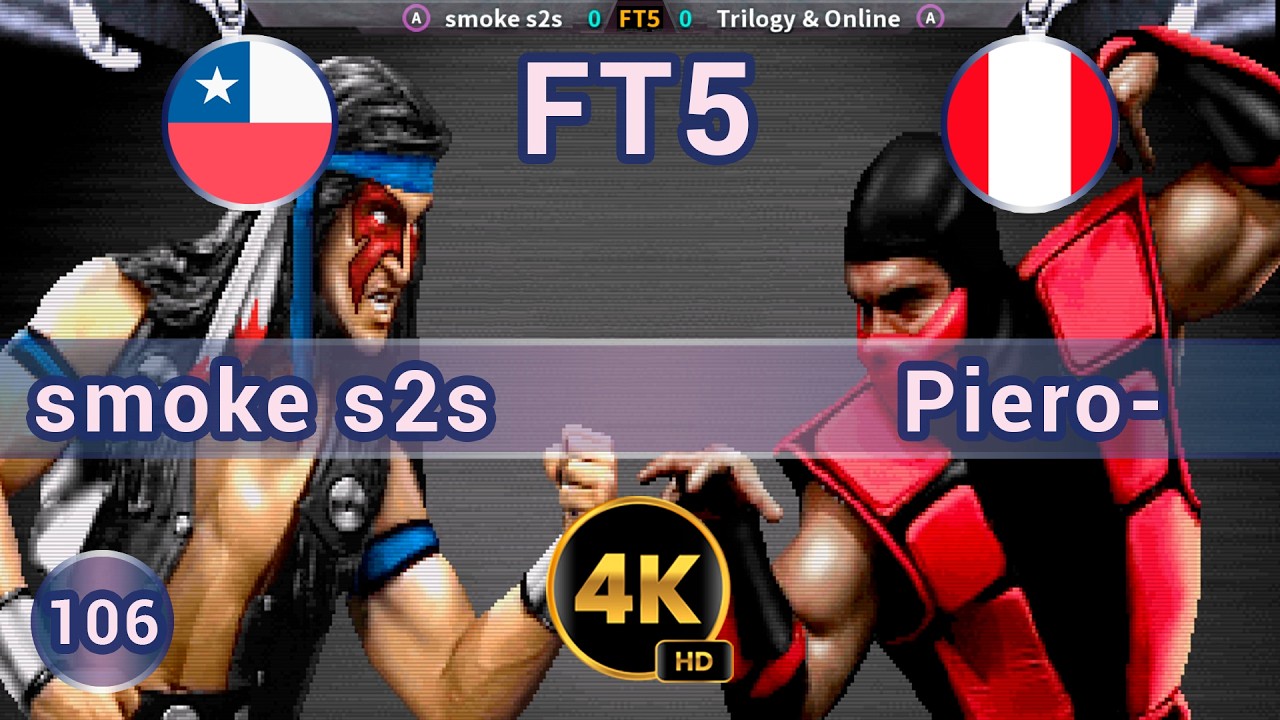 UMK3 - 🇨🇱 smoke s2s vs Trilogy & Online 🇵🇪 FT5 / 4K 60FPS #umk3 #ultimatemortalkombat3 #t99hex #t99h