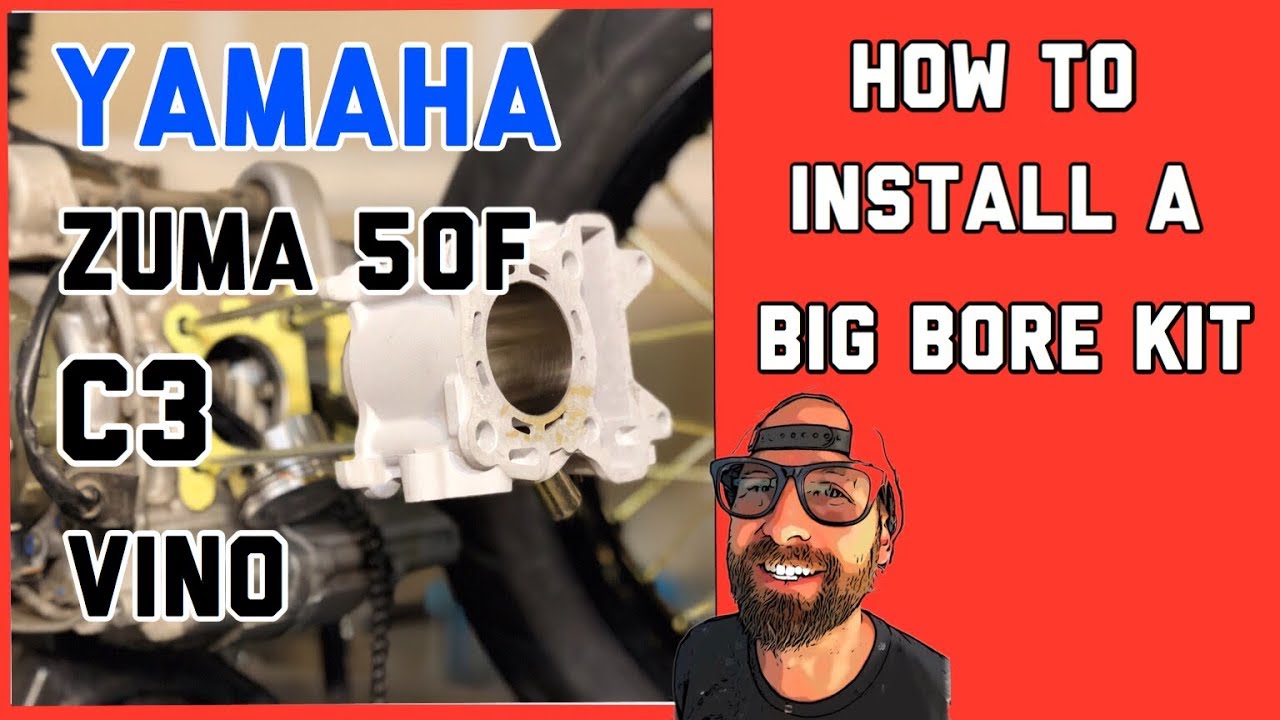Yamaha Zuma 50f big bore kit install (Yamaha Vino & c3 included)